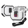 Funda para AirPods Pro 3 con botón y presilla para cinturón · blanca