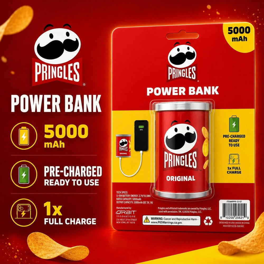 Batería externa Candy de 5,000 mAh · Pringles