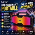 Borne bocina portátil 24W IPX4 · negra