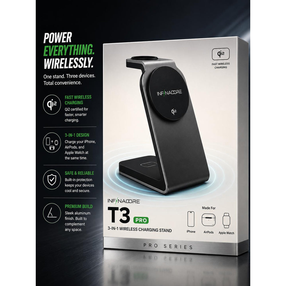 Cargador portátil Infinacore T3 Pro · negro
