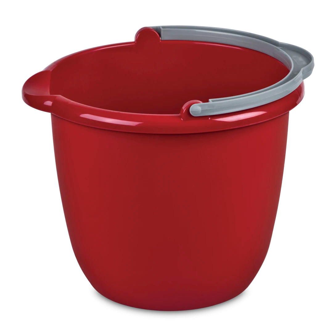 Cubeta Sterilite con pico y asa · 10 qt · roja