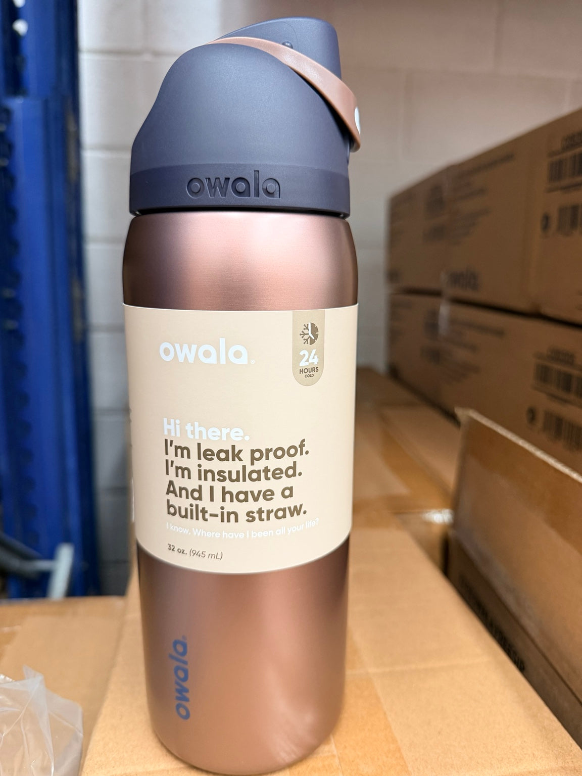 Owala FreeSip Blue/Brown (Desert Smoke) 32 oz