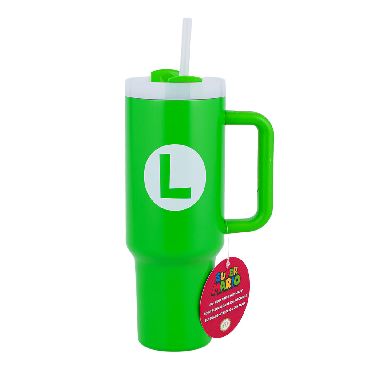 Vaso térmico Luigi de Super Mario · 40 oz