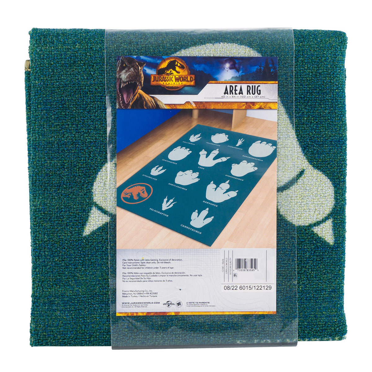 Tapete Jurassic World · 54 × 40 pulgadas