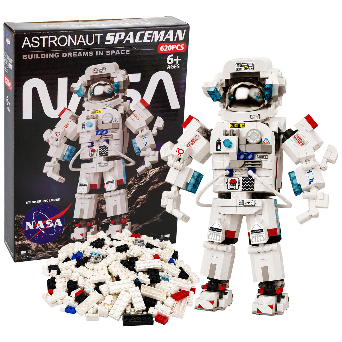 Set de bloques Astronauta NASA · 620 piezas