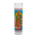 Veladora Virgen de Guadalupe · 8 pulgadas · blanca
