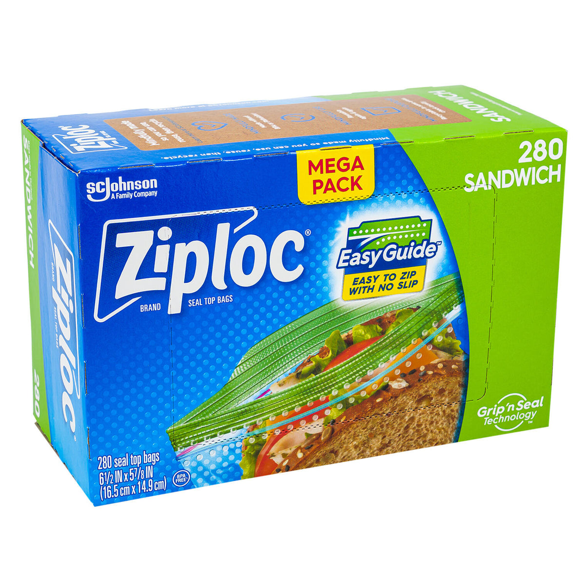 Ziploc bolsas para alimentos · 280 piezas