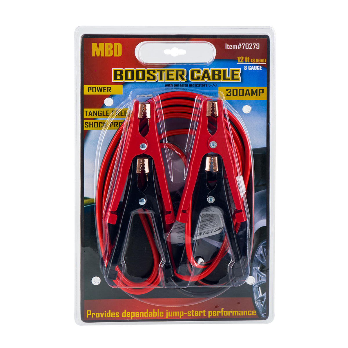 Cables pasa corriente para automóvil · 12 pies