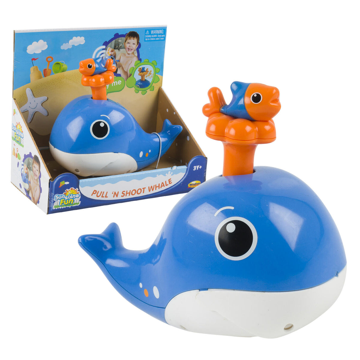 Juguete de baño ballena con chorro de agua