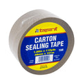 Cinta canela para sellar cajas · 110 yardas