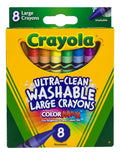 Crayones Crayola Lavables Grandes Ultra-clean 8 Piezas