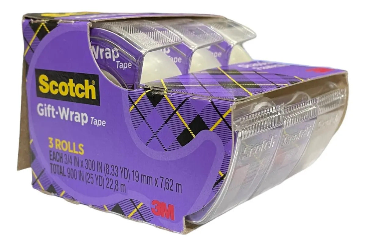 Cinta Scotch para envolver regalos · paquete de 3