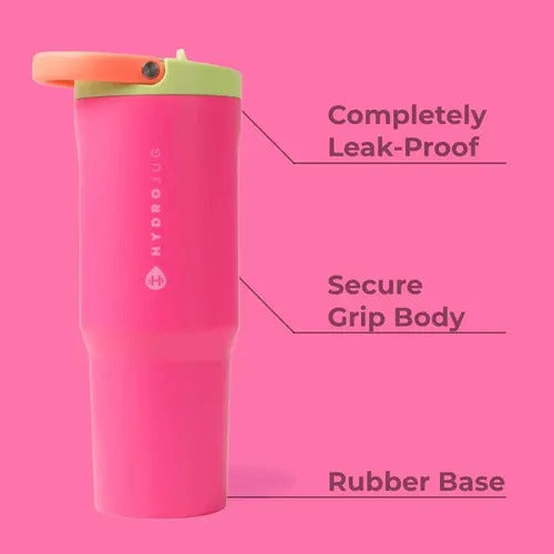 Hydrojug Sport 32 Oz Botella Acero Inoxidable Con Popote