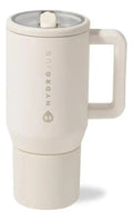 Hydrojug Traveler 32 Oz Crema Vaso Térmico Con Asa Y Popote