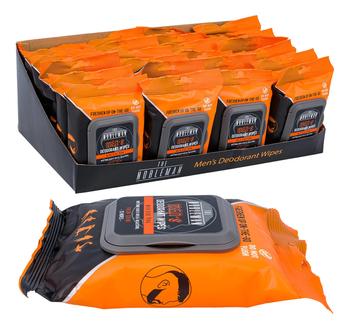 Toallitas faciales aloe para hombre 25 piezas