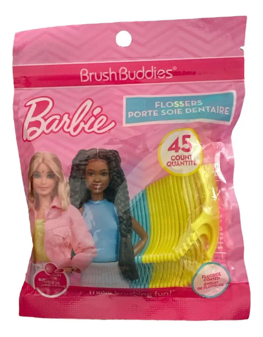 Palillos con hilo dental Barbie · 45 piezas