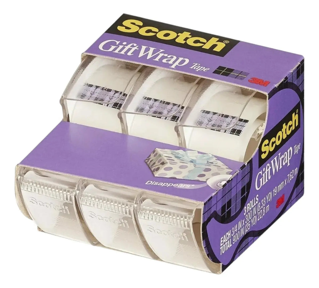 Cinta Scotch para envolver regalos · paquete de 3