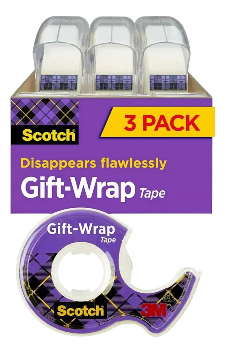 Cinta Scotch para envolver regalos · paquete de 3