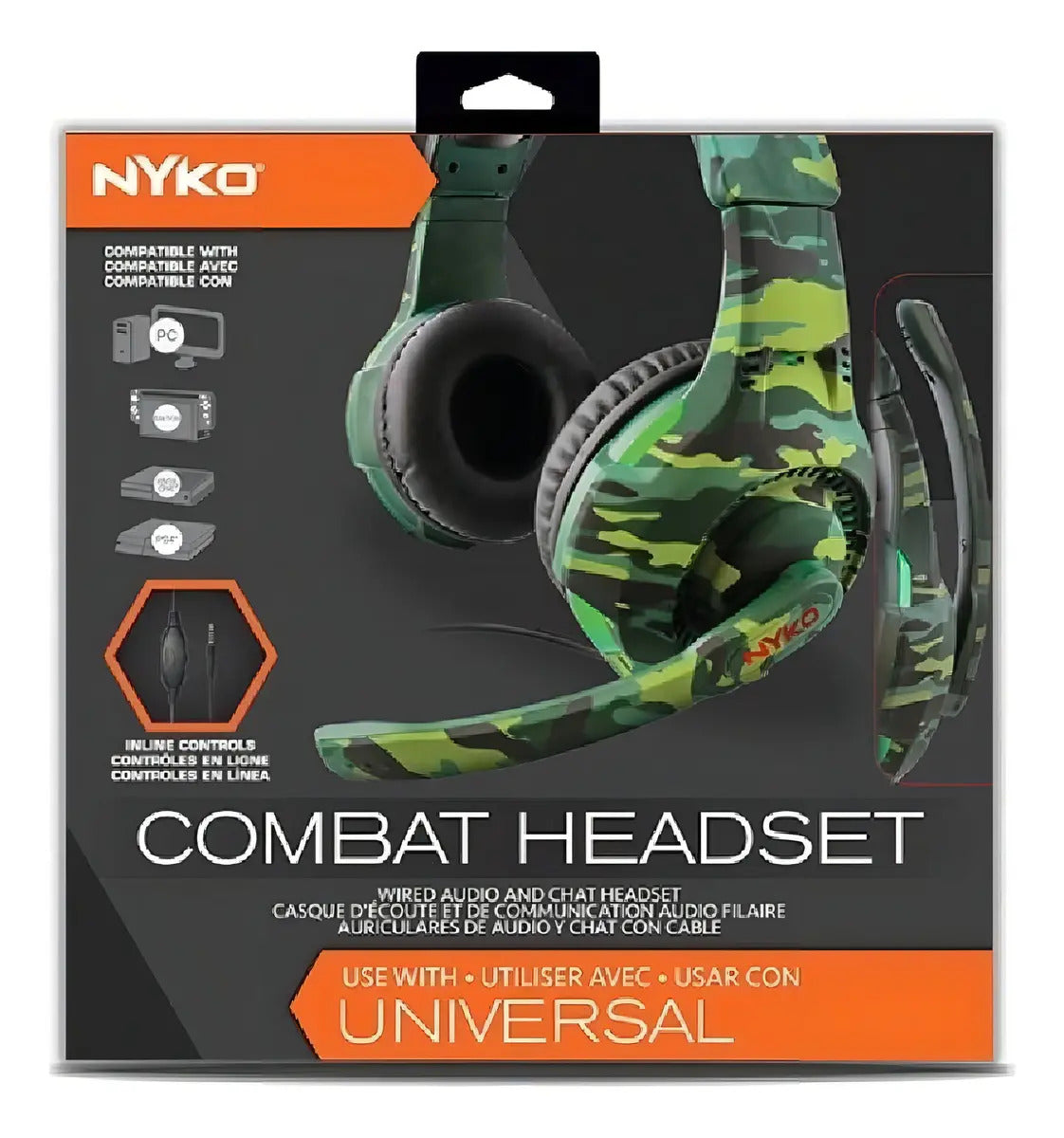 Audífonos Gamer Para Ps5 Ps4 Xbox Switch Y Pc Nyko Combat