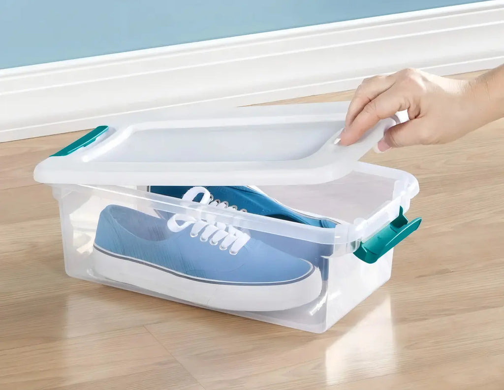 Caja Sterilite con tapa de cierre · 6 qt · blanca