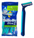 Gillette Blue II Plus Pivot rastrillos · paquete de 5