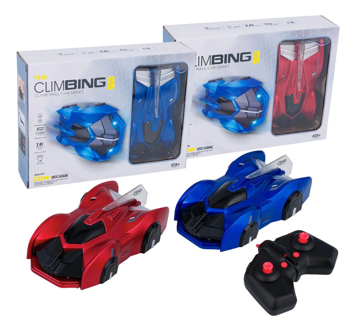 The Climbing auto RC trepamuros con luces LED · surtido