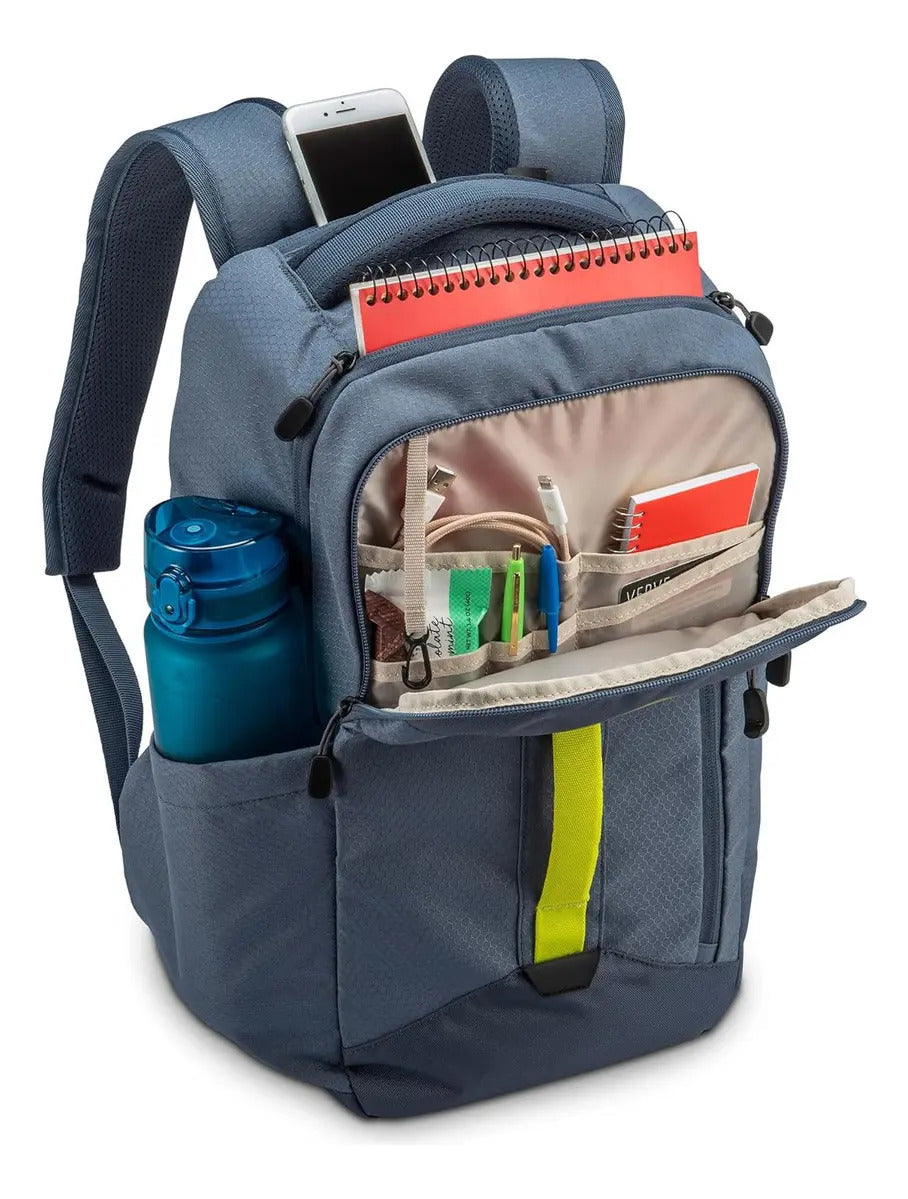 Mochila High Sierra gris y azul · 18 pulgadas