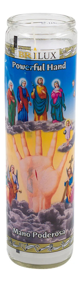Veladora Mano Poderosa · 8 pulgadas