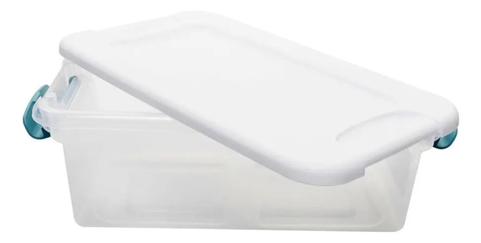 Caja Sterilite con tapa de cierre · 6 qt · blanca
