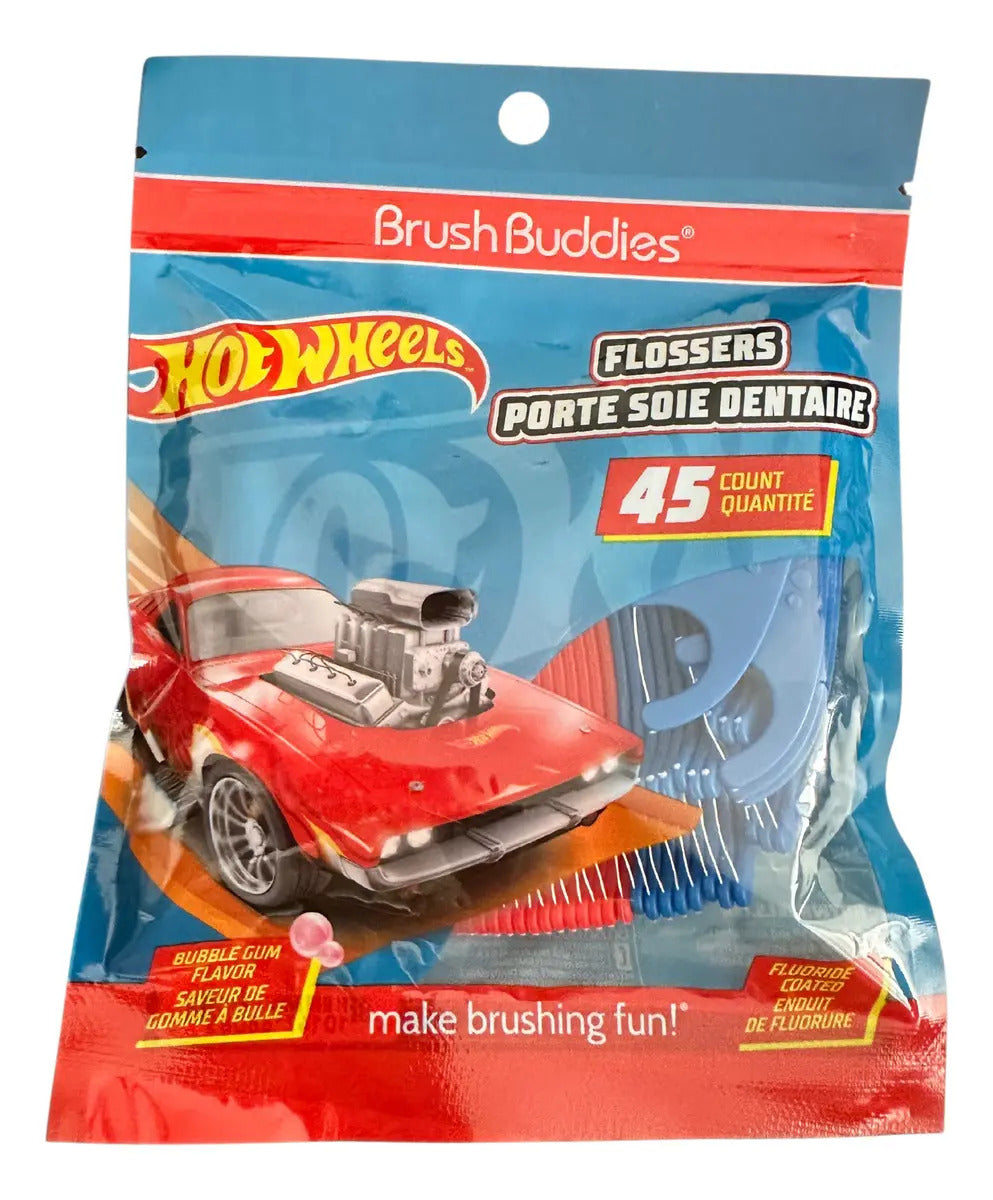 Palillos con hilo dental Hot Wheels · 45 piezas
