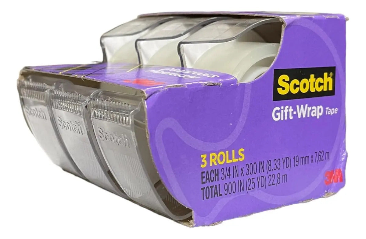 Cinta Scotch para envolver regalos · paquete de 3