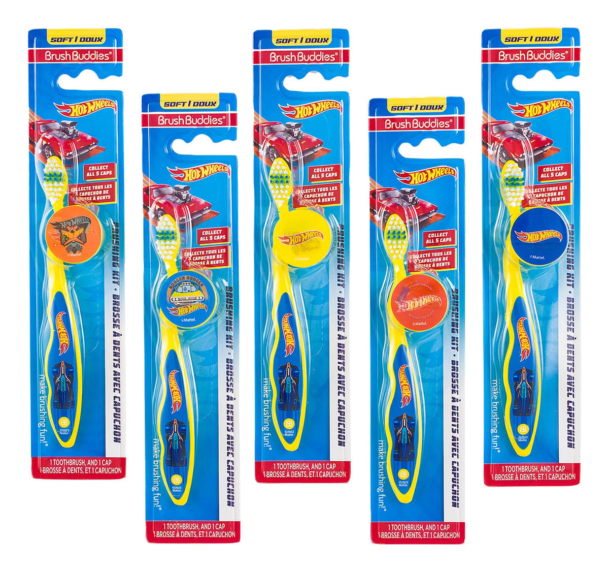 Cepillo dental infantil Hot Wheels con tapa · modelo surtido