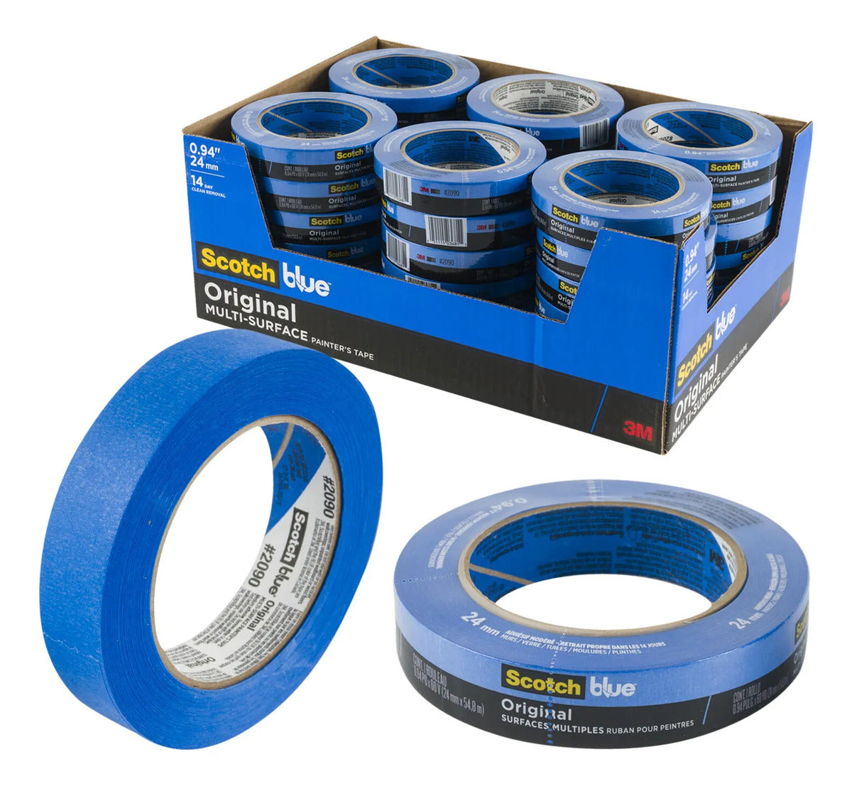 Cinta original 3M ScotchBlue para pintor · 0.94 pulgadas × 60 yardas