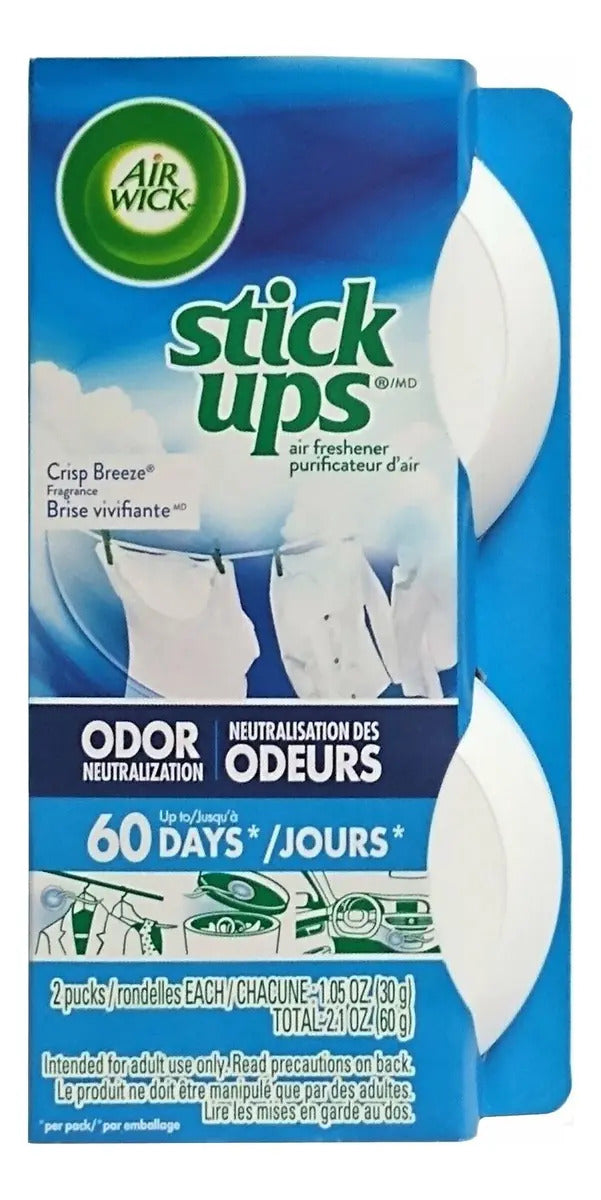 Aromatizantes adhesivos Crisp Breeze · paquete de 2