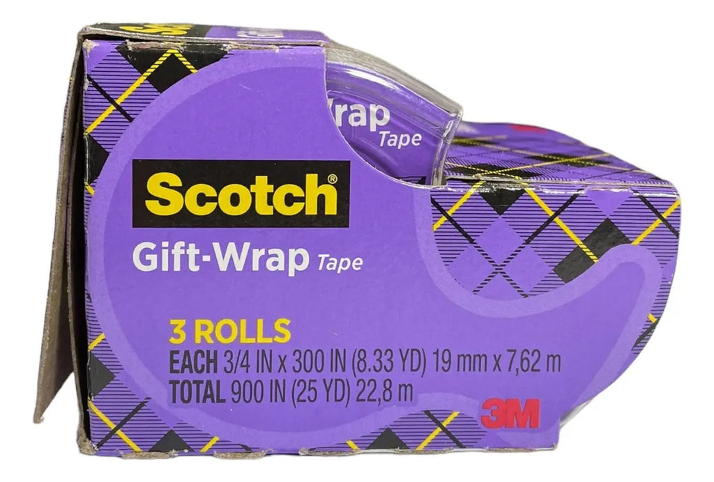 Cinta Scotch para envolver regalos · paquete de 3