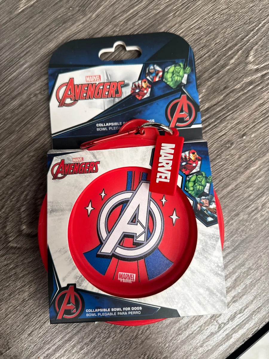 Bowl Plegable Para Perro Marvel Avengers Comedero Portátil
