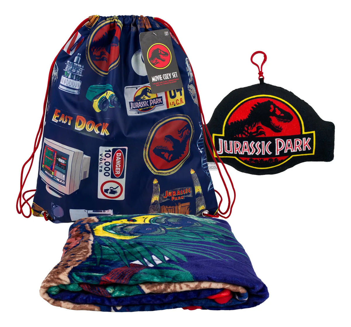 Set Jurassic Park de manta y bolsa · manta de 50 × 60 pulgadas
