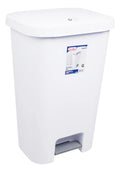 Cesto blanco con pedal para basura · 11.9 galones