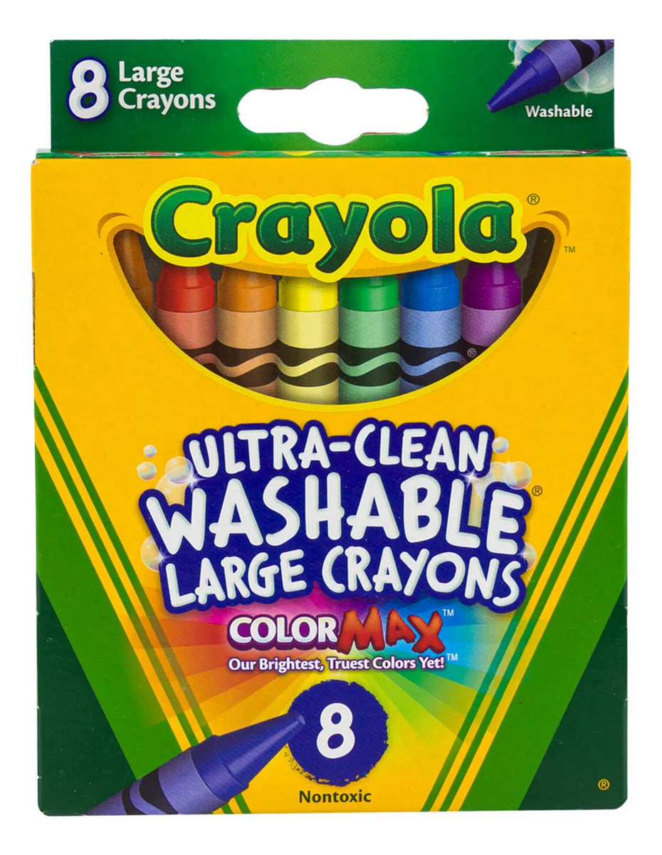 Crayones Crayola Lavables Grandes Ultra-clean 8 Piezas