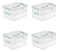 Caja Sterilite de 2 niveles con asa · 14 pulgadas