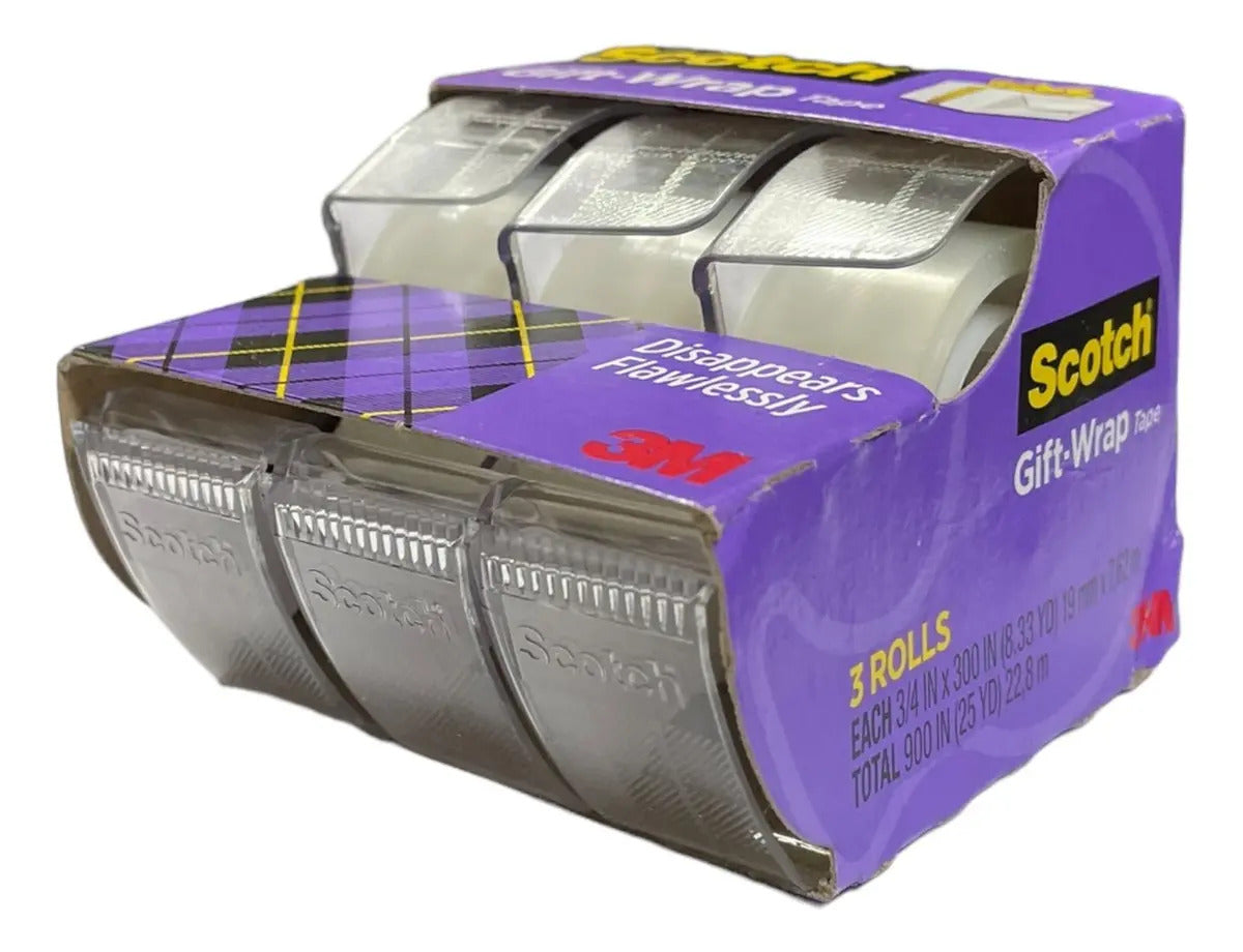 Cinta Scotch para envolver regalos · paquete de 3