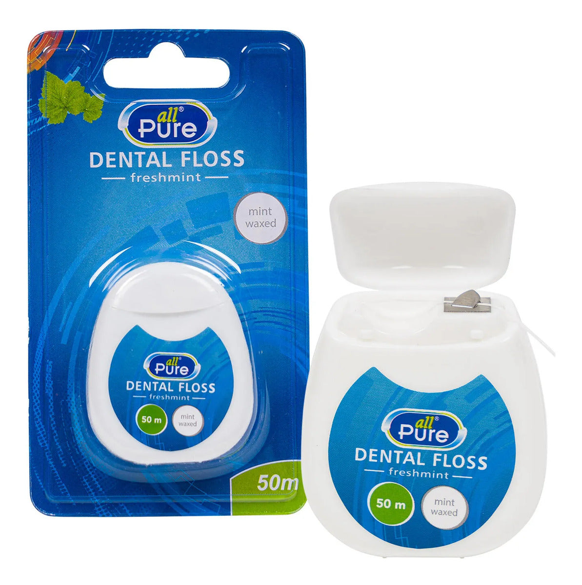 Hilo dental encerado sabor menta · 50 m